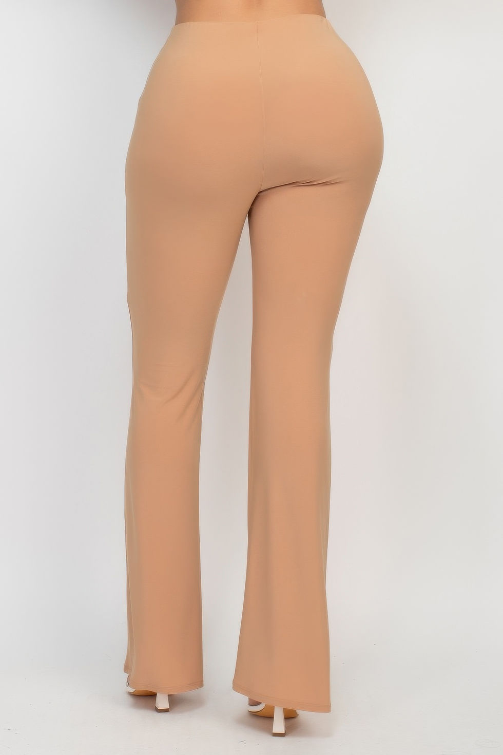 Thumbnail: Fit And Flare Elastic Casual Pants