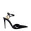 Thumbnail: Dolce & Gabbana Black Leather Stiletto Heel Sandals