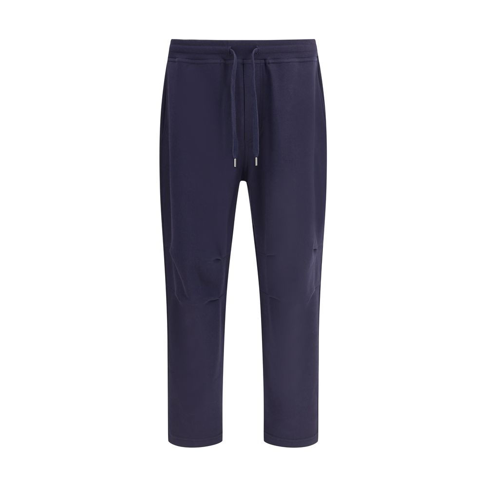 Brunello Cucinelli Blue Cotton Casual Pants