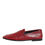 Thumbnail: Dolce & Gabbana Red Leather Slip On Dress Men Loafers Shoes