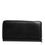 Thumbnail: Dolce & Gabbana Black Leather Logo Plaque Zip Around Continental Wallet