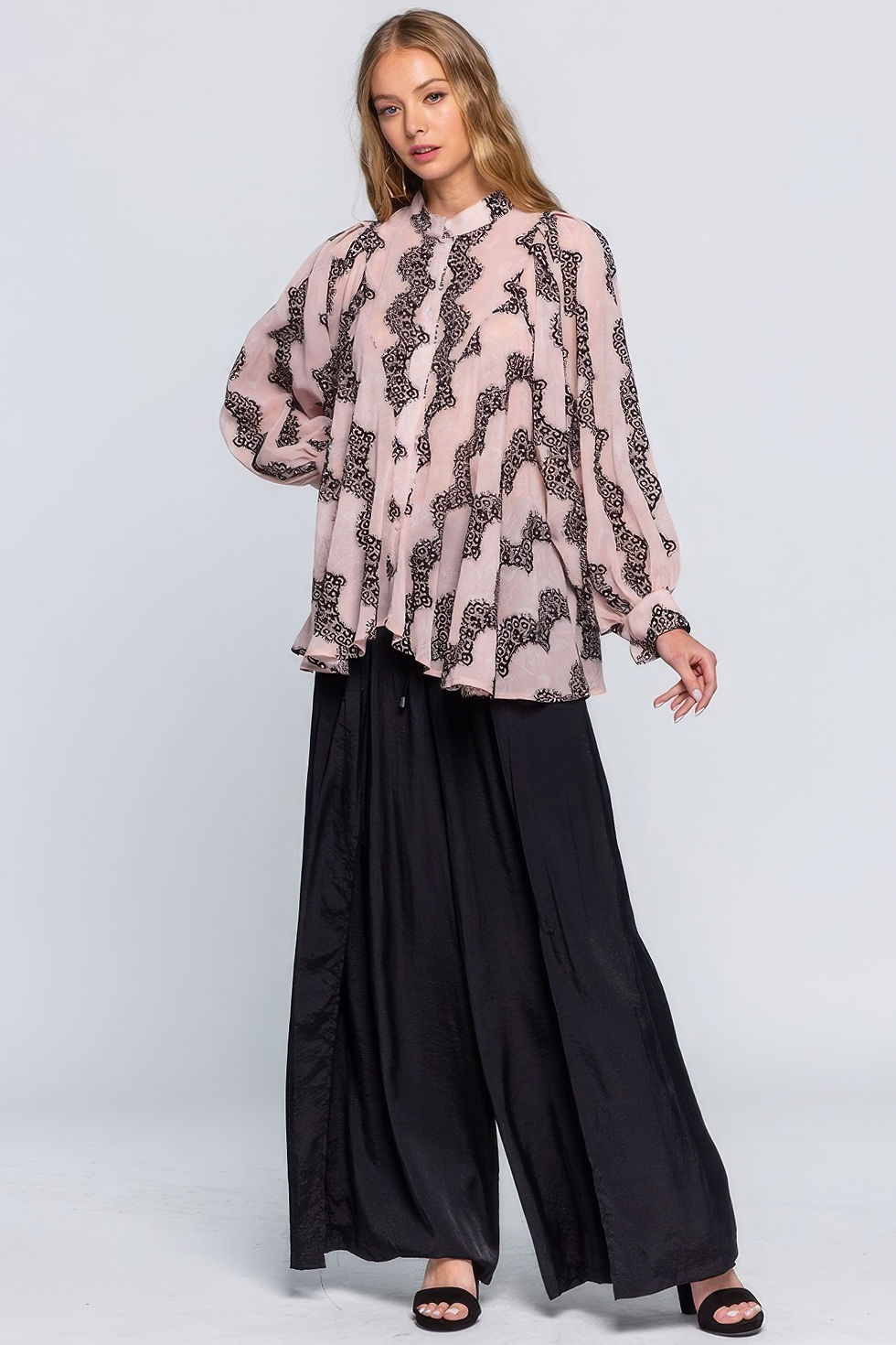 Thumbnail: See Through Shirt With Lace Detail