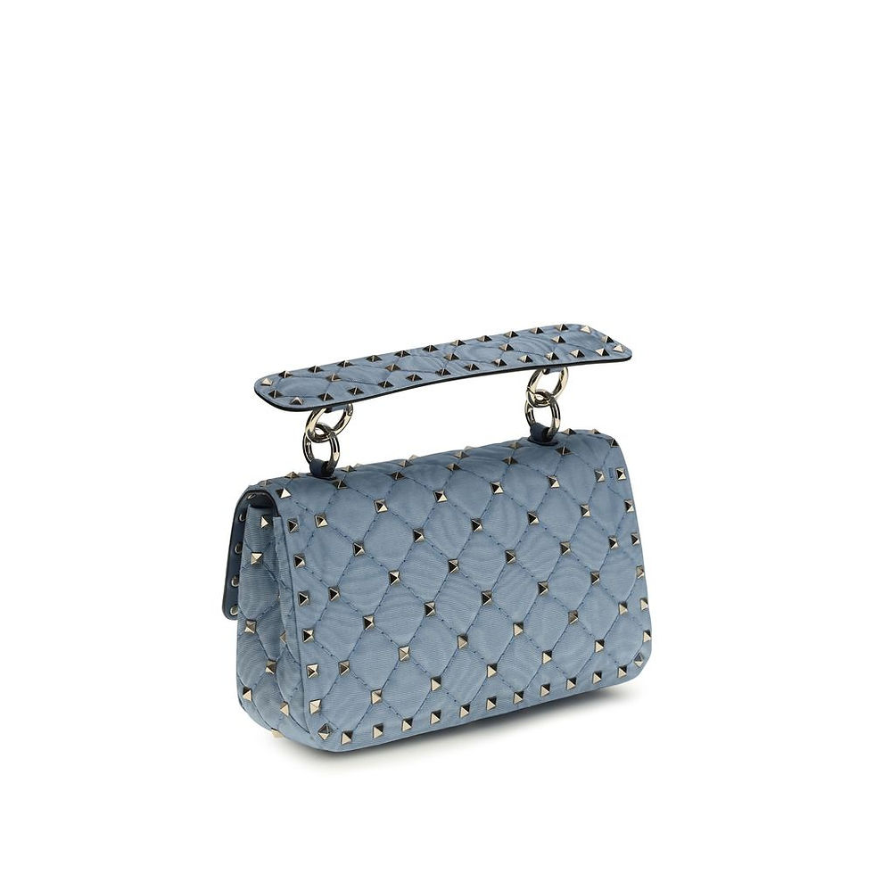 Thumbnail: Valentino Garavani Blue Viscose Shoulder Bag