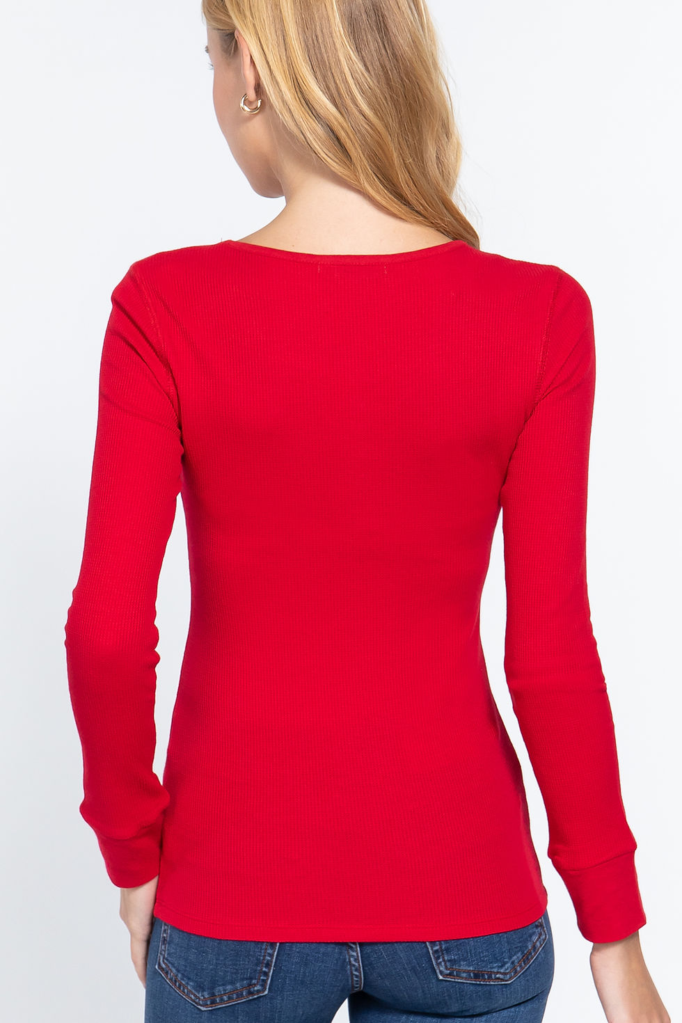 Thumbnail: Long Slv Scoop Neck Thermal Top