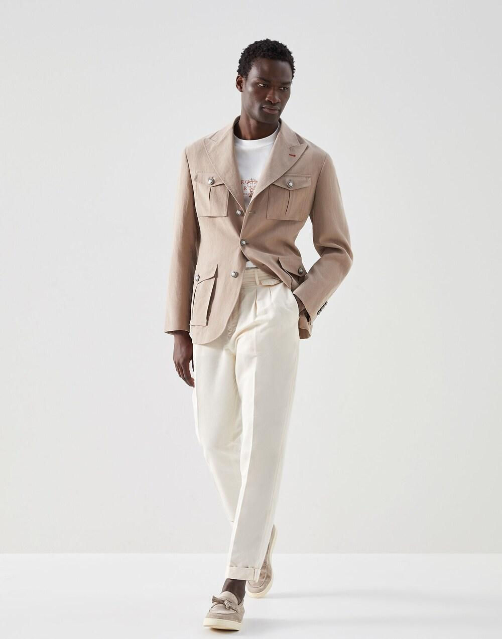Brunello Cucinelli Brown Linen Jacket