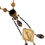 Thumbnail: Dolce & Gabbana Gold Chain Brass Black Beaded Rosary Style Necklace