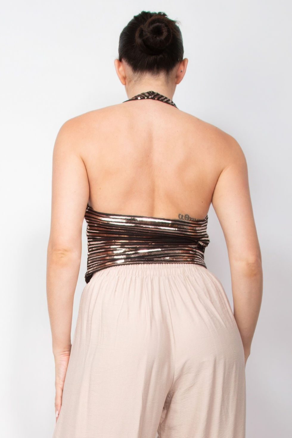 Thumbnail: Surplice Halter Sequin Top