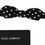 Thumbnail: Dolce & Gabbana Black Polka Dots Adjustable Neck Bow Tie