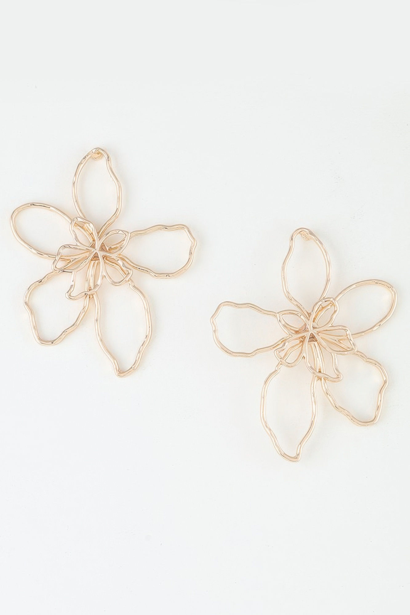 Delicate Abstract Flower Earrings