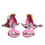 Thumbnail: Dolce & Gabbana Pink Leather High Heels Sandals Shoes