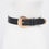 Thumbnail: Faux Leather Metal Buckle Belt