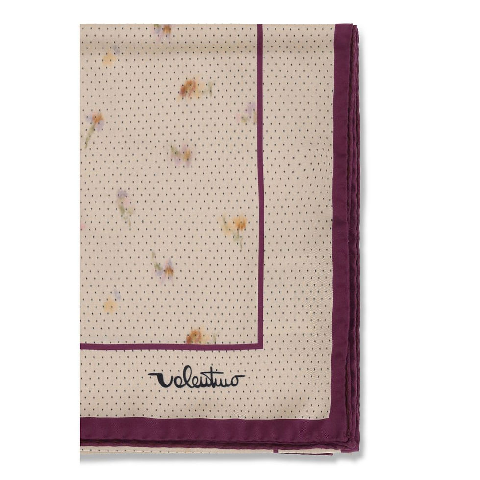 Thumbnail: Valentino Garavani Beige Silk Scarf