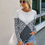 Thumbnail: Leopard Print Crew Neck Long Sleeve Loose Fit Top