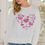 Thumbnail: Hearts Hotfix Rhinestone Oversized Pullover    