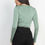 Thumbnail: Twisted Velvety Long Sleeve Crop Top