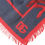 Thumbnail: Dolce & Gabbana Blue Red Coral Print Square Foulard Men Scarf