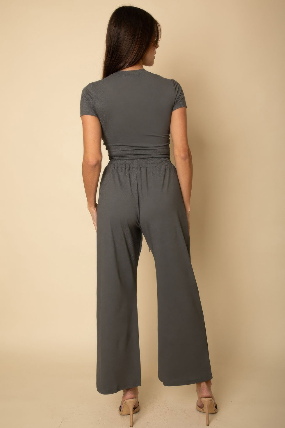 Thumbnail: Relaxed Fit Top And Wide-leg Pants Set