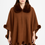 Thumbnail: Trim Cape With Faux Fur Collar