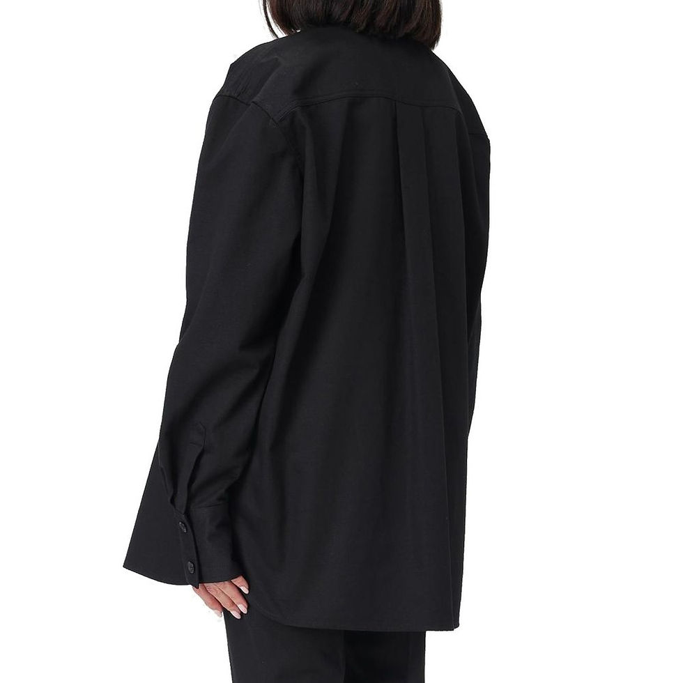Thumbnail: Saint Laurent Black Cotton Dress Shirt