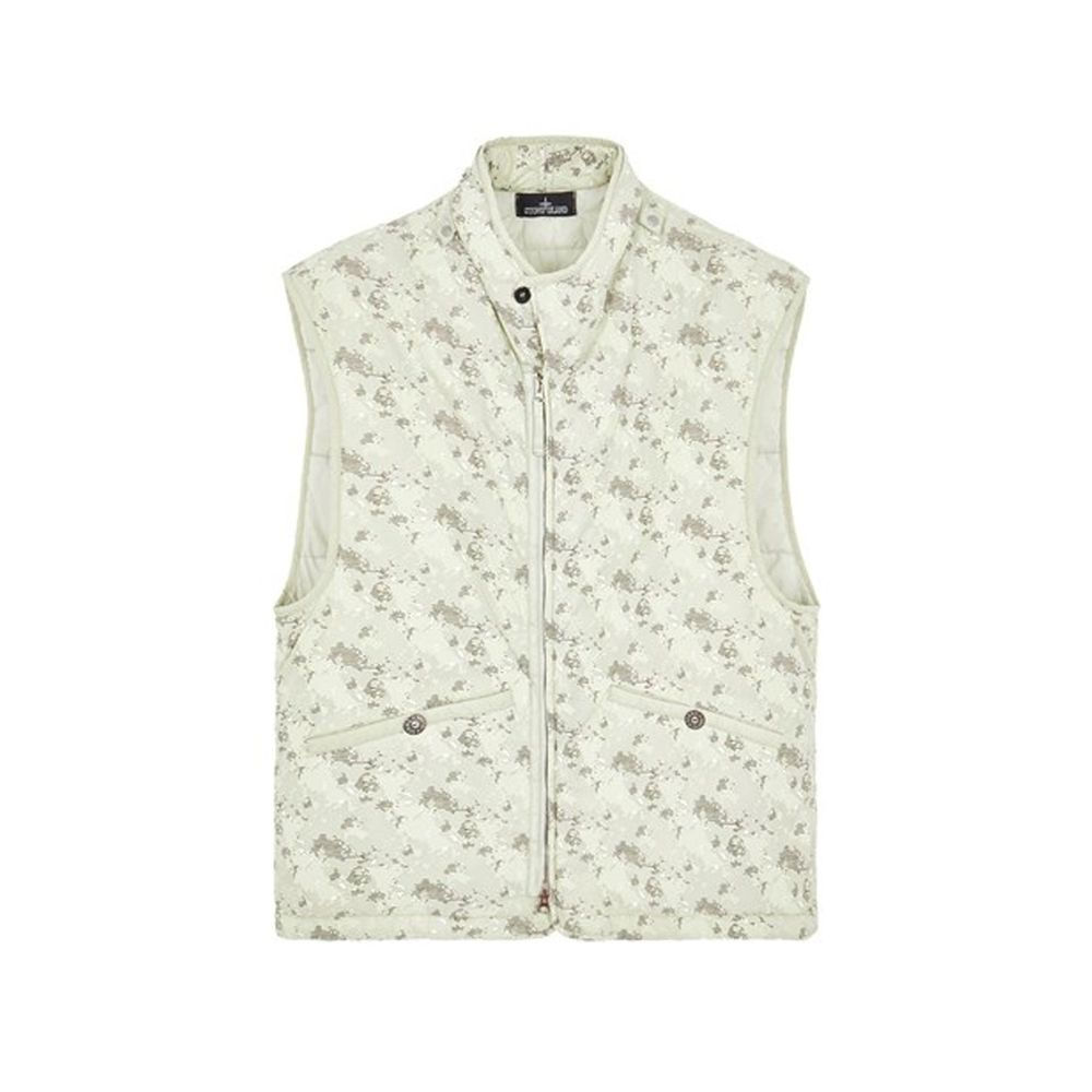 Stone Island Bicolor Polyamide Sleveless Jacket