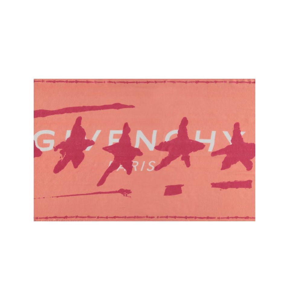 Thumbnail: Givenchy Orange Silk Scarf
