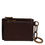 Thumbnail: Dolce & Gabbana Brown Calf Leather Zip Logo Keyring Coin Purse Men Wallet