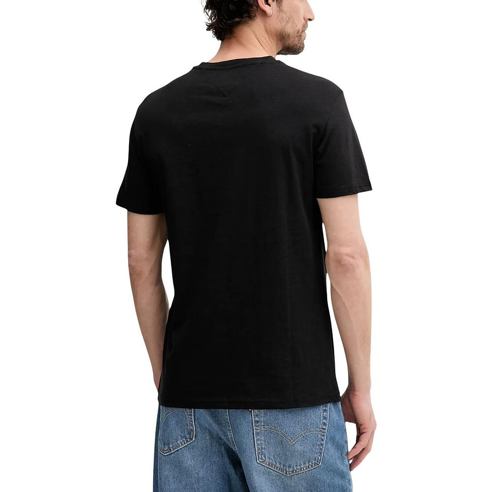 Thumbnail: Tommy Hilfiger Jeans Black Recycled Cotton T-Shirt