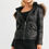Thumbnail: Long Sleeve Faux Fur Hood Padded Water Resistant Finish Jacket 
