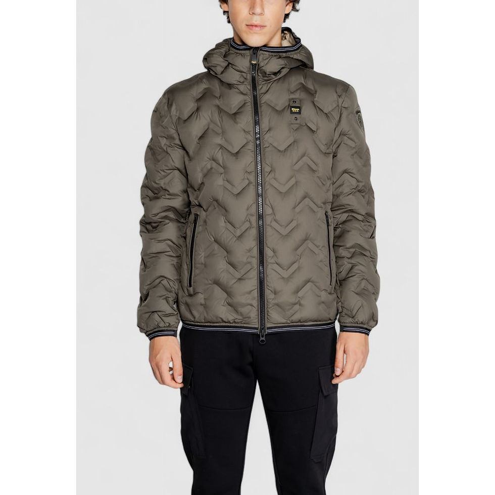 Thumbnail: Blauer Bicolor Polyethylene Full-Length Jacket
