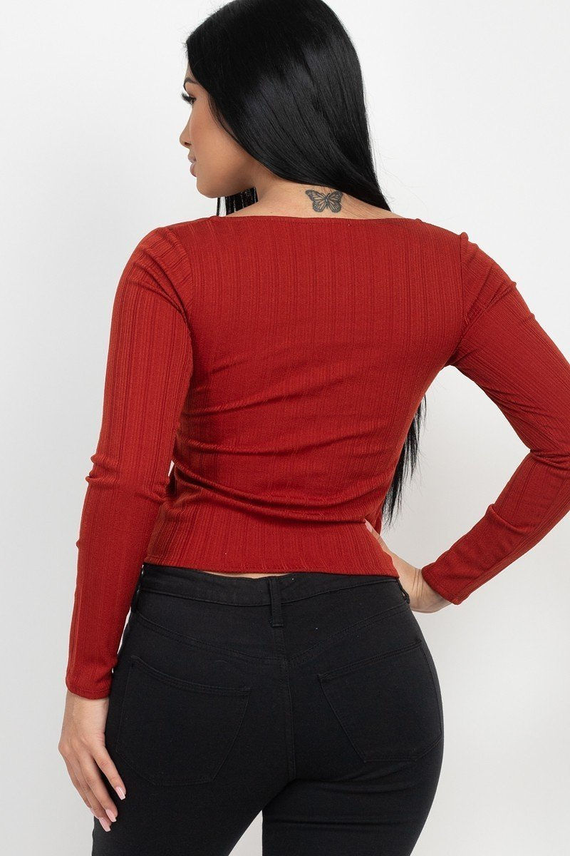 Thumbnail: Shirred Square Neck Top