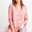 Thumbnail: 3/4 Sleeves Special Washed Boxy Cotton Slub Top