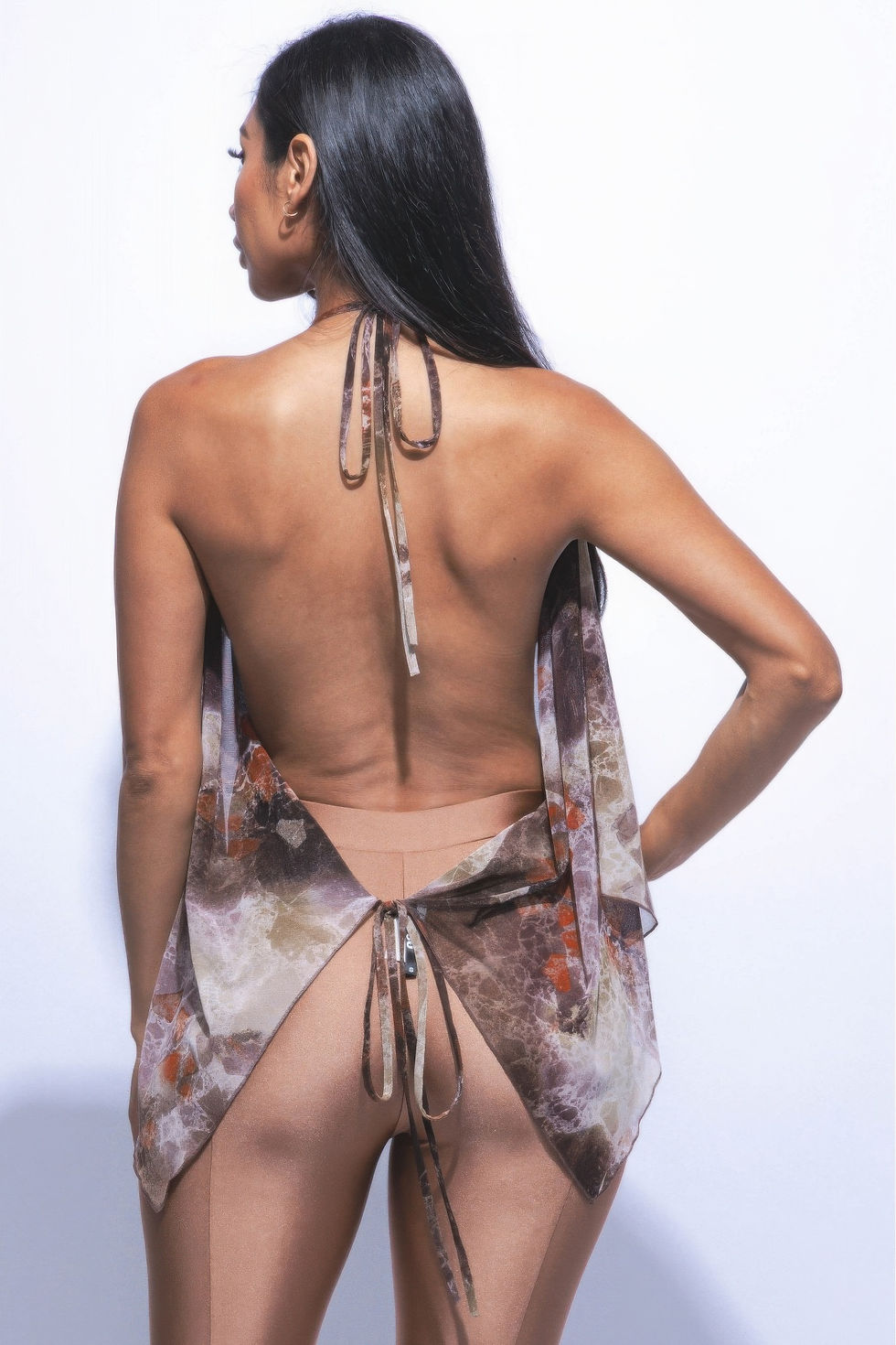 Thumbnail: Open Back Cowl Neck Top