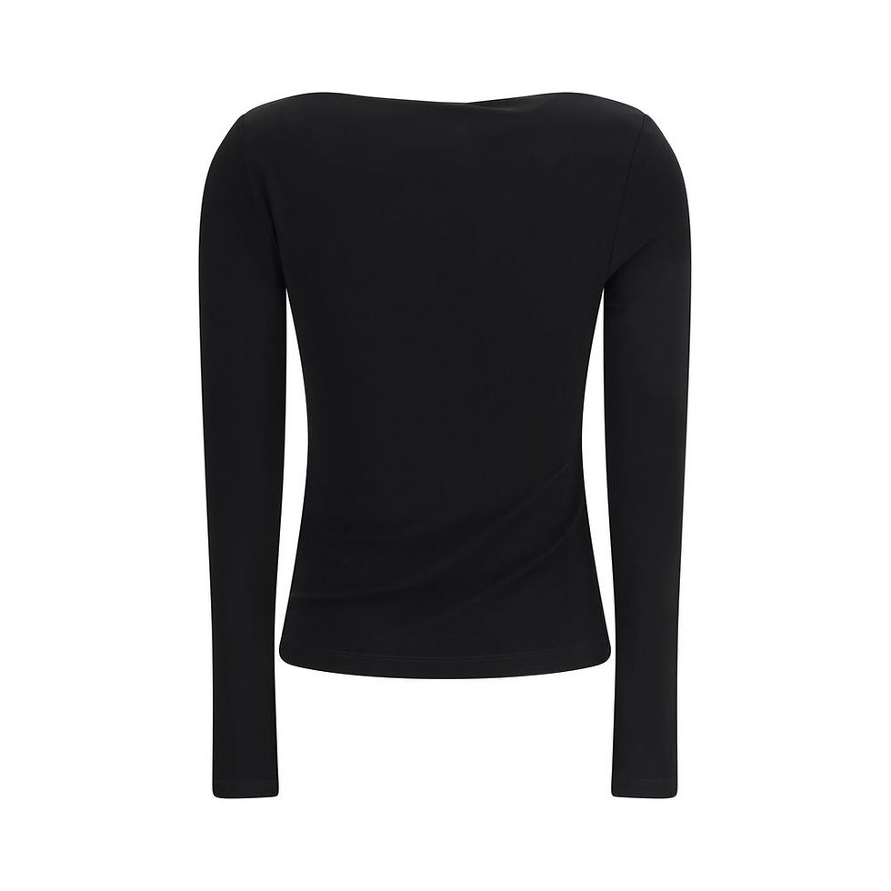 Thumbnail: Max Mara Pure Black Viscose Shirt