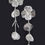 Thumbnail: Metal Flower Fringe Earring