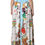 Thumbnail: Dolce & Gabbana White Calendar Print Cotton Gathered Maxi Skirt