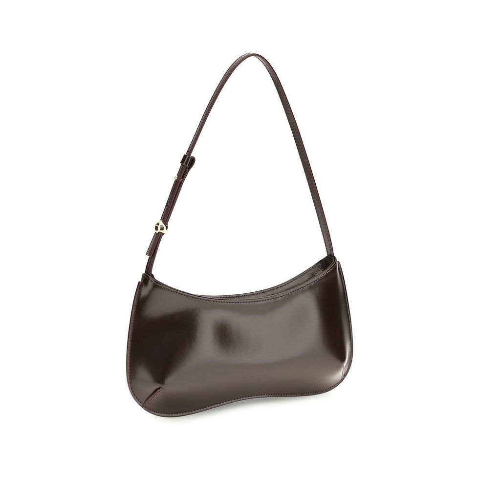 Thumbnail: Jacquemus Brown Calf Leather Bos Taurus Shoulder Bag