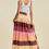 Thumbnail: Color Block Maxi Skirt With Pockets