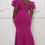 Thumbnail: Mesh Tulle Shoulder Plus Size Maxi Dress