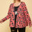 Thumbnail: Plus Size Animal Printed Open Front Cropped Cardigan