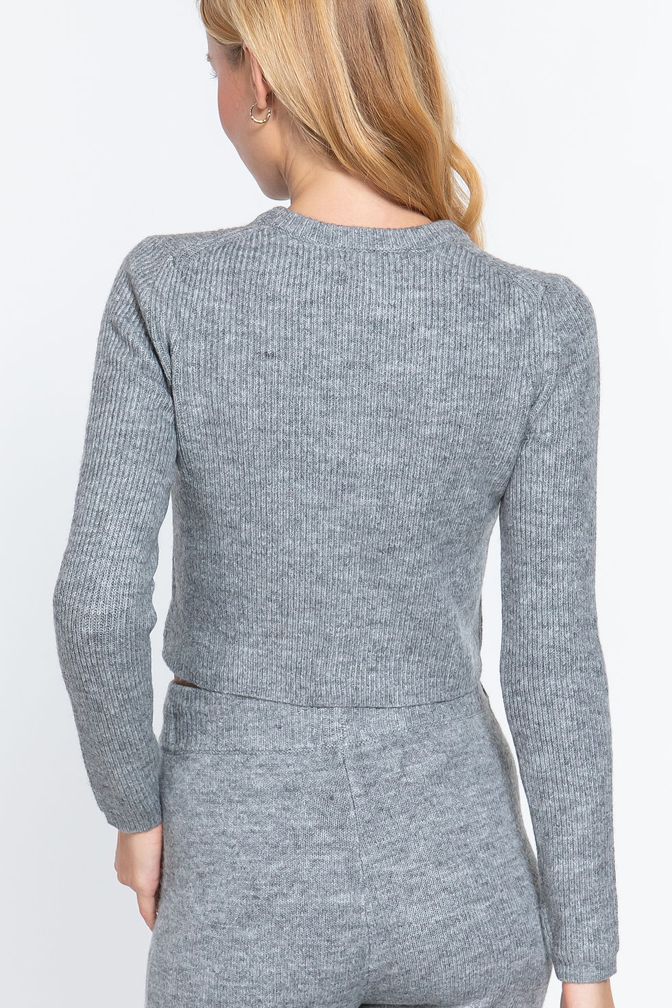 Thumbnail: Long Slv Crew Neck Sweater Top