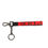 Thumbnail: Dolce & Gabbana Red Logo Leather Silver Brass Holder Keychain Keyring