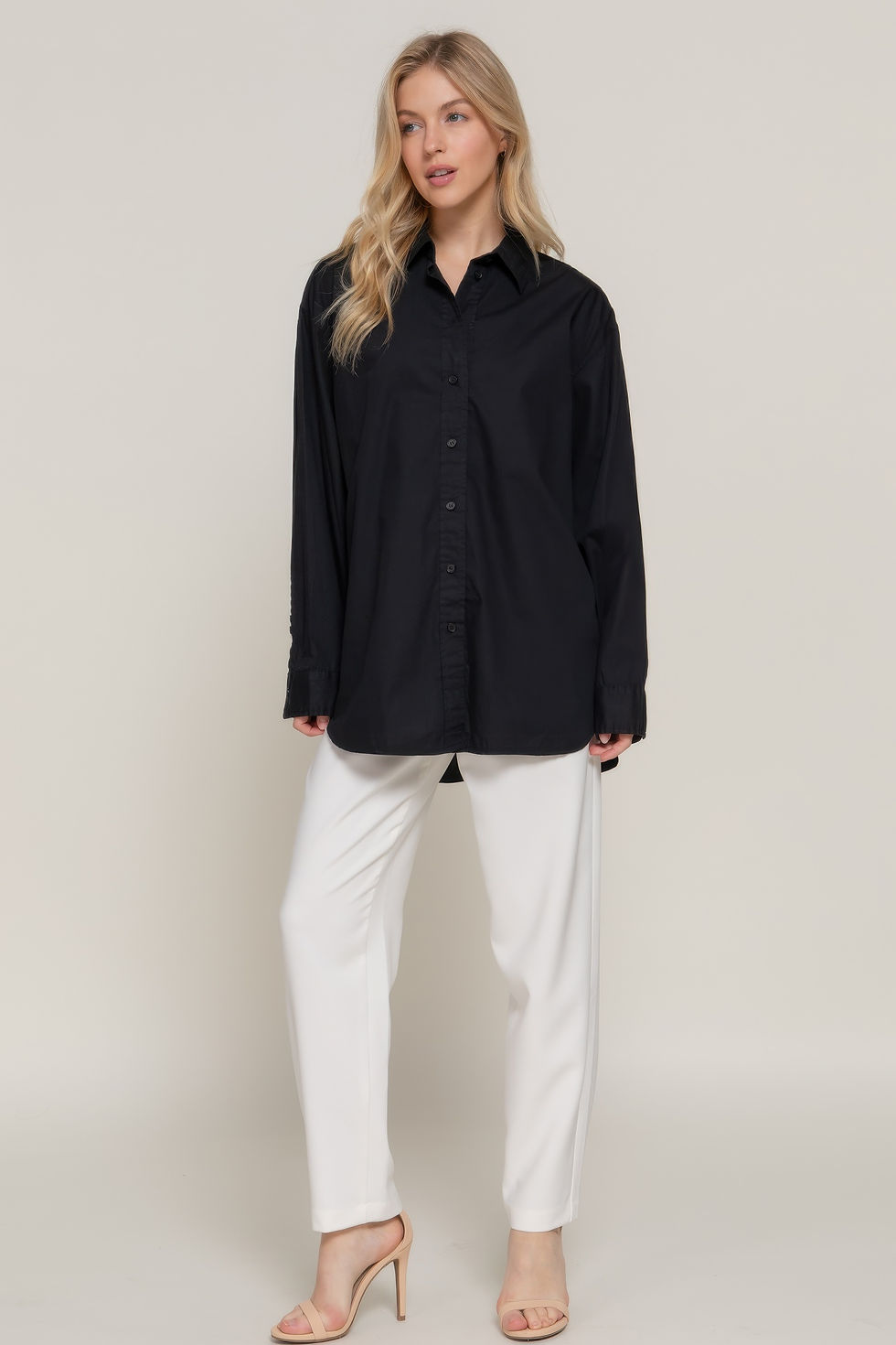 Thumbnail: Long Sleeve Loose Fit Shirt