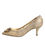 Thumbnail: Dolce & Gabbana Gold Taormina Lace DEVOTION Pumps Shoes