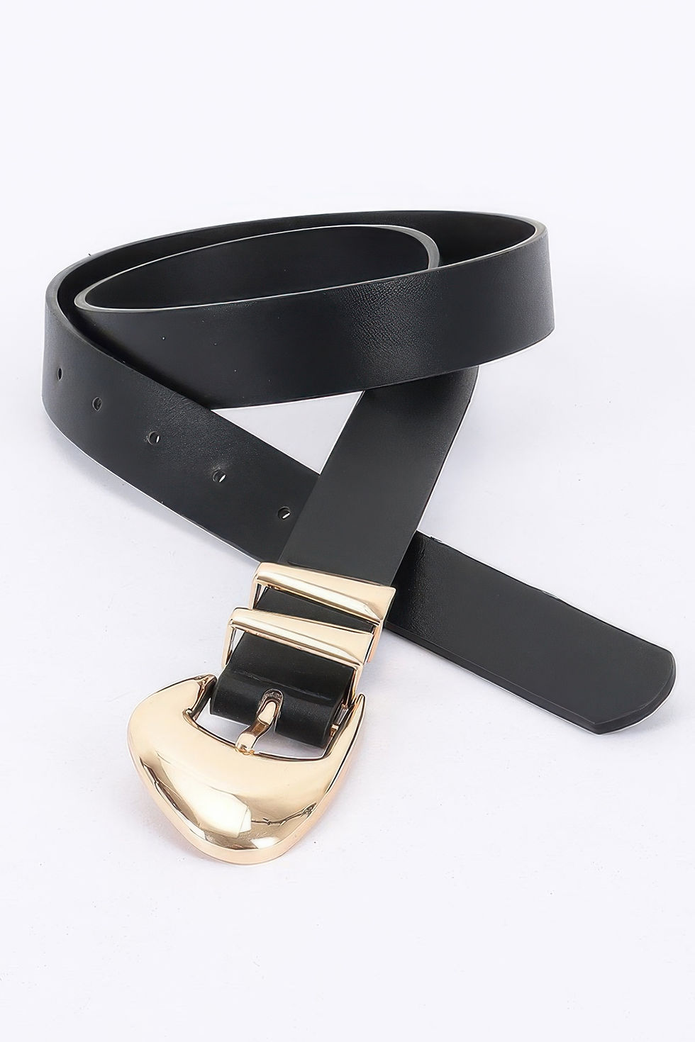 Thumbnail: Faux Leather Multi Metal Buckle Belt