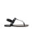 Thumbnail: Saint Laurent Black Calfskin Strap-On Sandals