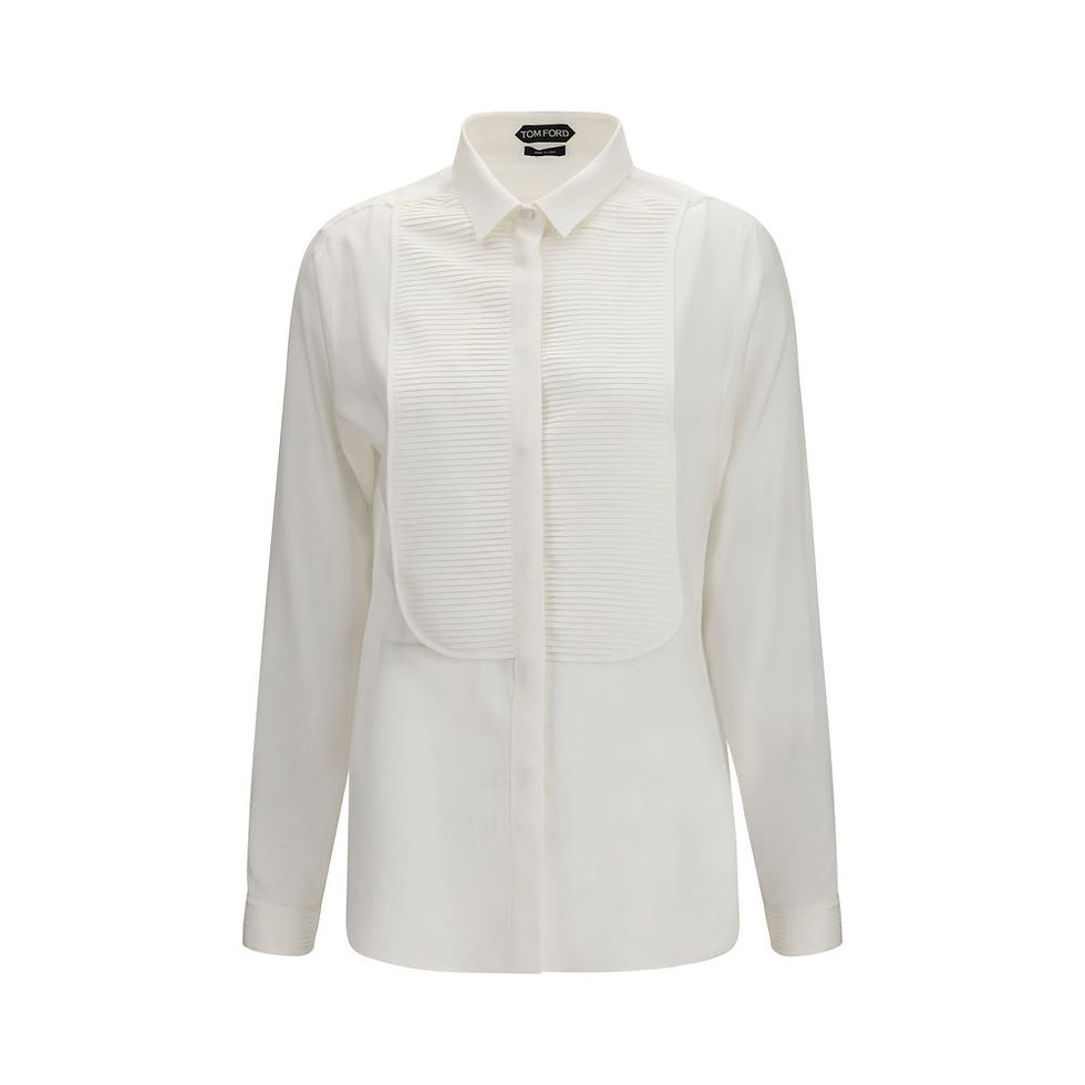 Thumbnail: Tom Ford White Silk Dress Shirt