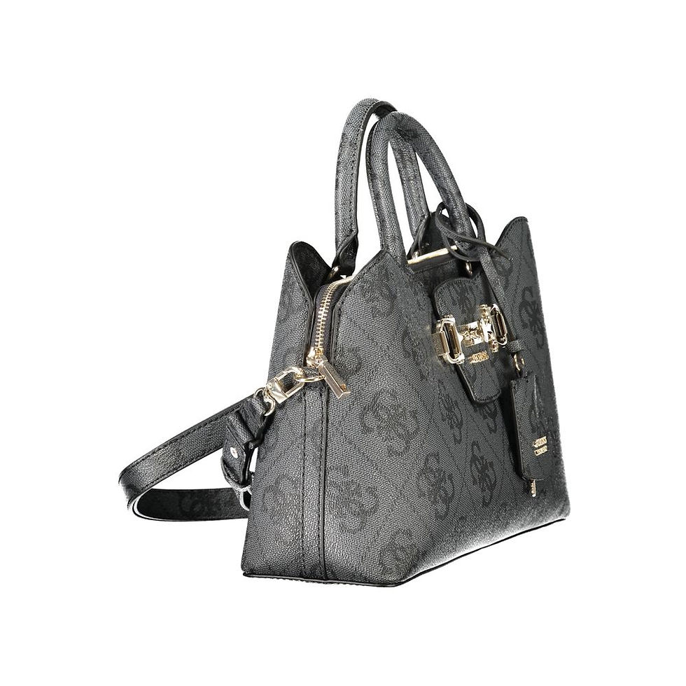 Thumbnail: Guess Jeans "Black Polyurethane Women Handbag"