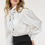 Thumbnail: Insert Lace Trim Long Sleeve Blouse