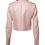 Thumbnail: Dolce & Gabbana Light Pink Collar Leather Women Biker Jacket