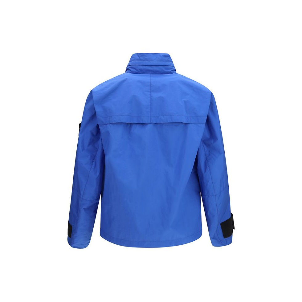 Thumbnail: Stone Island Blue Polyester Shell Jacket